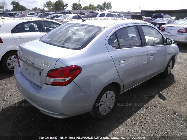 ML32F3FJ9JHF05505 - 2018 MITSUBISHI MIRAGE G4 ES Gümüş foto 4