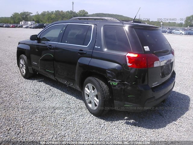 2CTALSEC5B6325770 - 2011 GMC TERRAIN SLE BLACK photo 3