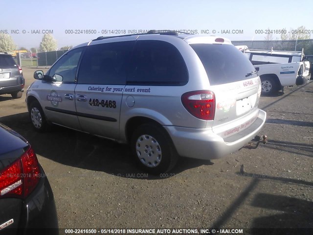 1C4GJ45393B212359 - 2003 CHRYSLER VOYAGER LX SILVER photo 3