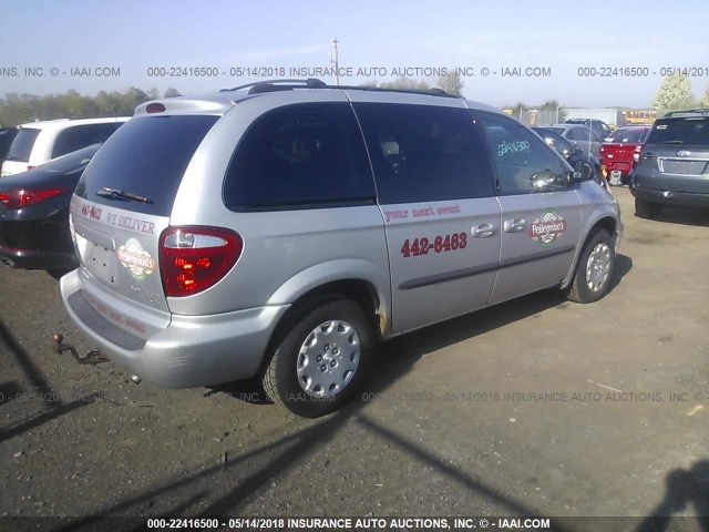 1C4GJ45393B212359 - 2003 CHRYSLER VOYAGER LX SILVER photo 4