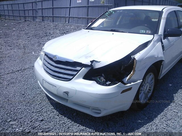 1C3LC56B99N568973 - 2009 CHRYSLER SEBRING TOURING/LIMITED WHITE photo 6