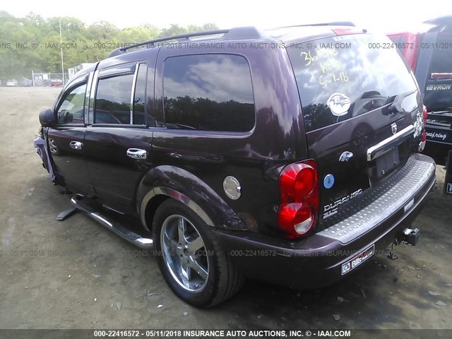 1D4HB48D94F233523 - 2004 DODGE DURANGO SLT MAROON photo 3