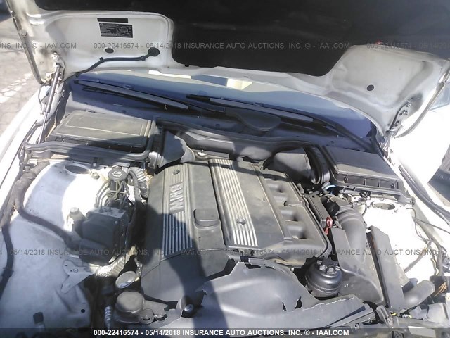 WBADT43422GY44143 - 2002 BMW 525 I AUTOMATIC WHITE photo 10