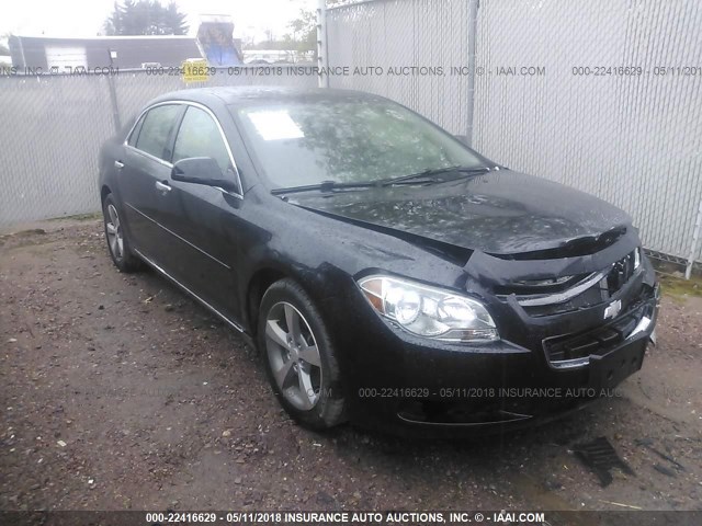 1G1ZC5E00CF189618 - 2012 CHEVROLET MALIBU 1LT BLACK photo 1