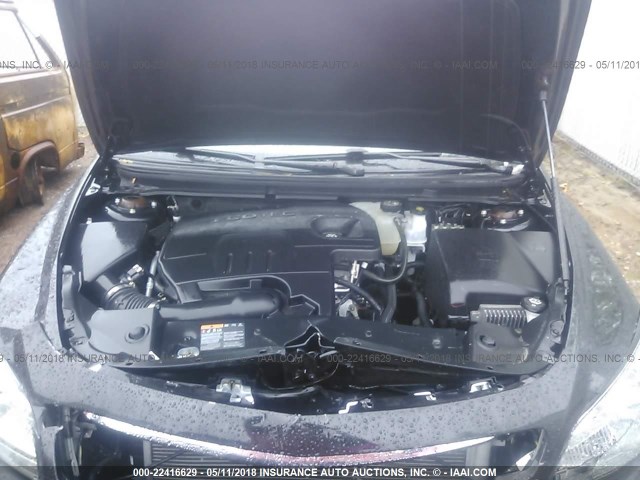 1G1ZC5E00CF189618 - 2012 CHEVROLET MALIBU 1LT BLACK photo 10
