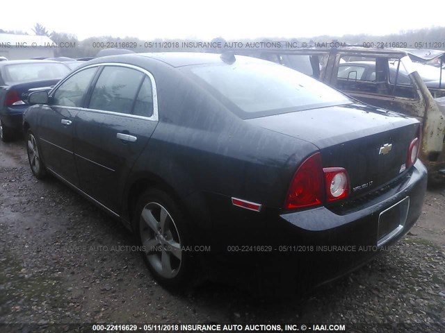 1G1ZC5E00CF189618 - 2012 CHEVROLET MALIBU 1LT BLACK photo 3