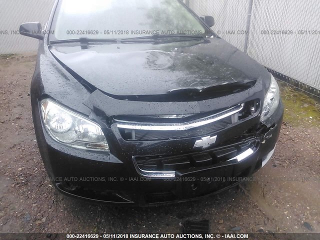 1G1ZC5E00CF189618 - 2012 CHEVROLET MALIBU 1LT BLACK photo 6