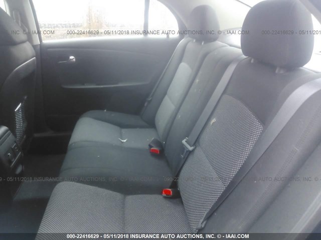1G1ZC5E00CF189618 - 2012 CHEVROLET MALIBU 1LT BLACK photo 8