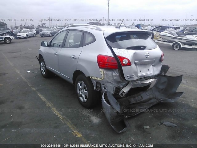 JN8AS5MT3EW616042 - 2014 NISSAN ROGUE SELECT S SILVER photo 3