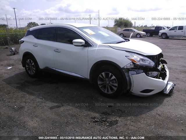 5N1AZ2MG9HN165830 - 2017 NISSAN MURANO S/SL/SV/PLATINUM WHITE photo 1