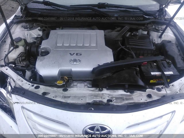 4T1BK46K07U512018 - 2007 TOYOTA CAMRY NEW GENERAT LE/XLE/SE WHITE photo 10