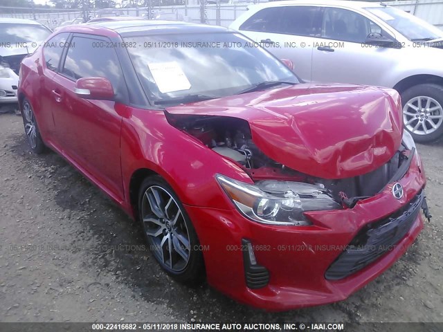 JTKJF5C76FJ007801 - 2015 TOYOTA SCION TC 红色 照片 1