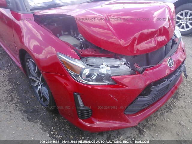 JTKJF5C76FJ007801 - 2015 TOYOTA SCION TC 红色 照片 6