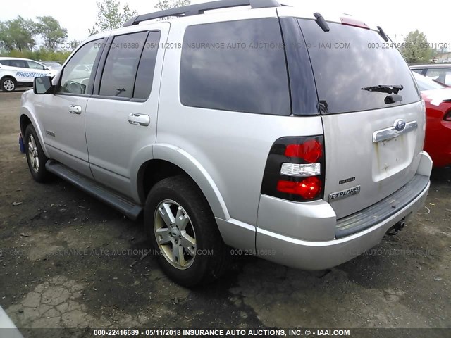 1FMEU63EX7UA49581 - 2007 FORD EXPLORER XLT SILVER photo 3