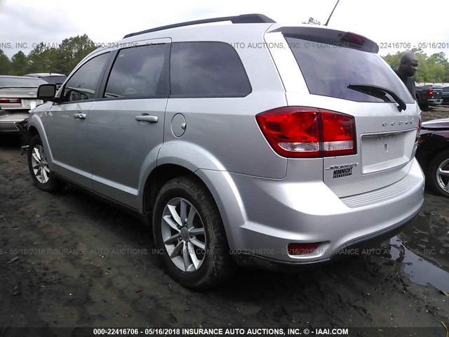 3C4PDCBB2ET141794 - 2014 DODGE JOURNEY SXT SILVER photo 3