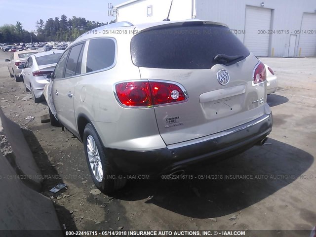 5GAER23788J153264 - 2008 BUICK ENCLAVE CXL BEIGE photo 3