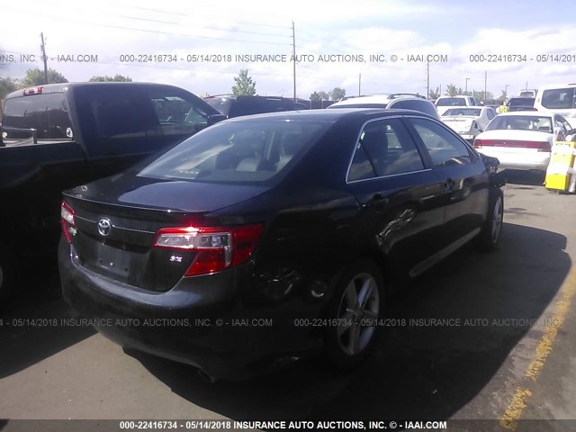 4T1BF1FK2CU112233 - 2012 TOYOTA CAMRY SE/LE/XLE GREEN photo 4