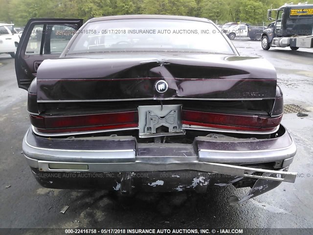 1G4BN5371PR430508 - 1993 BUICK ROADMASTER MAROON photo 6