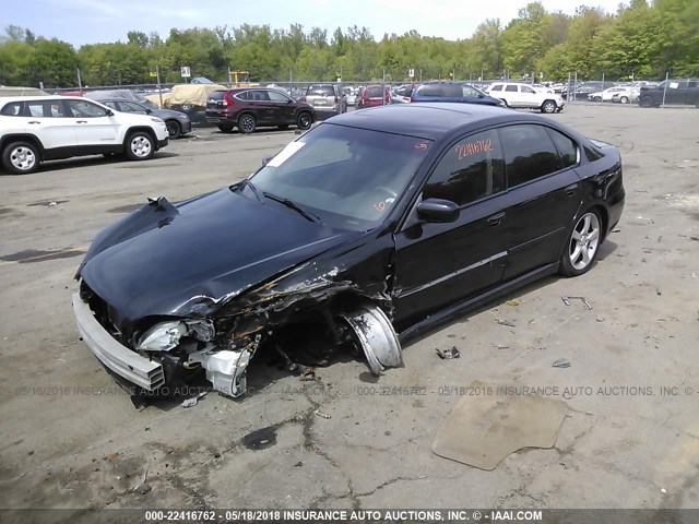 4S3BL616187214343 - 2008 SUBARU LEGACY 2.5I BLACK photo 2