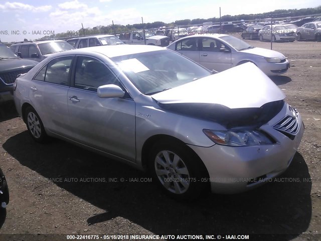 4T1BB46K58U047673 - 2008 TOYOTA CAMRY HYBRID SILVER photo 1