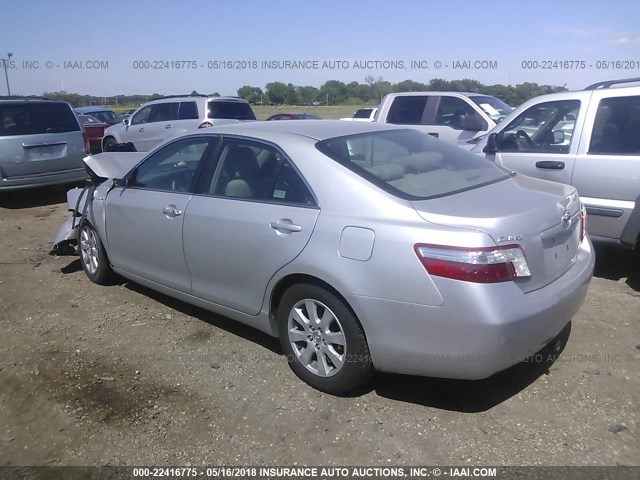 4T1BB46K58U047673 - 2008 TOYOTA CAMRY HYBRID SILVER photo 3