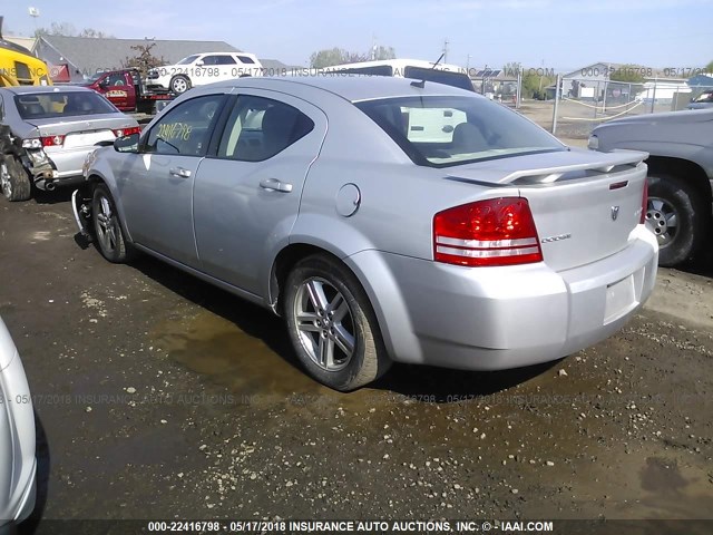 1B3LC56B69N526208 - 2009 DODGE AVENGER SXT/R/T SILVER photo 3