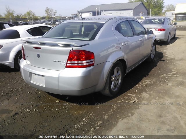 1B3LC56B69N526208 - 2009 DODGE AVENGER SXT/R/T SILVER photo 4