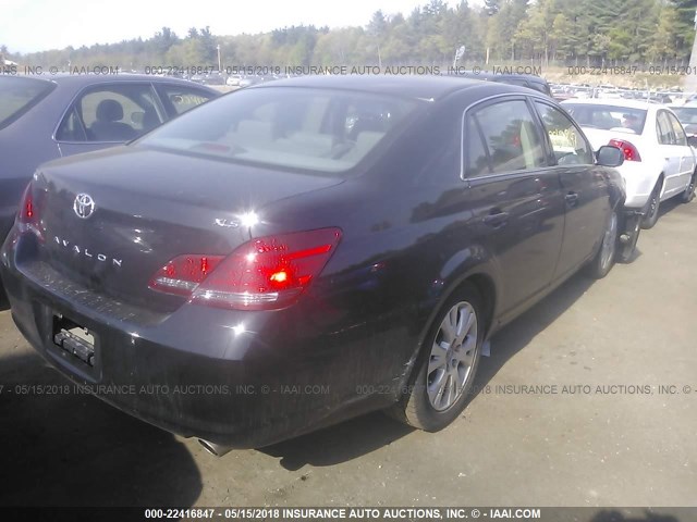 4T1BK36B88U317599 - 2008 TOYOTA AVALON XL/XLS/TOURING/LIMITED BLACK photo 4