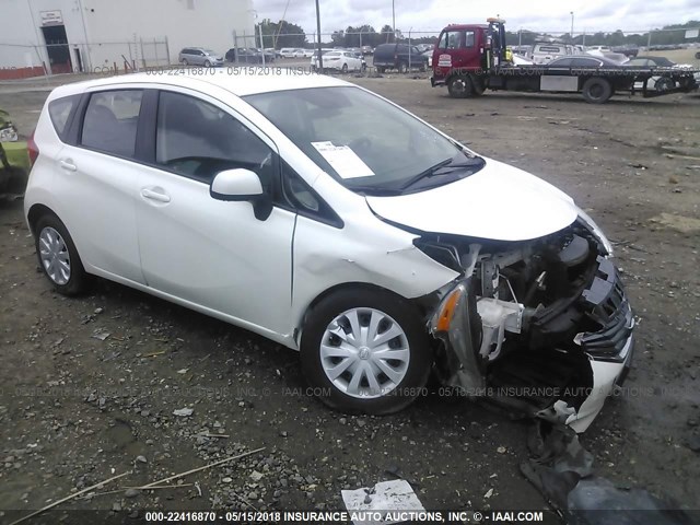 3N1CE2CP6EL390568 - 2014 NISSAN VERSA NOTE S/S PLUS/SV/SL WHITE photo 1