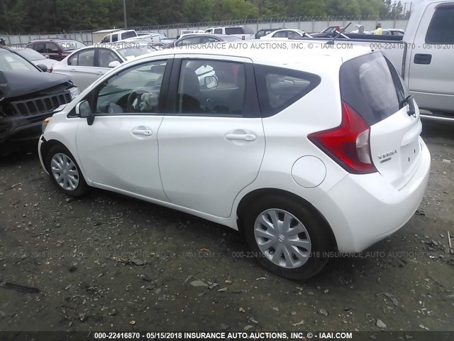 3N1CE2CP6EL390568 - 2014 NISSAN VERSA NOTE S/S PLUS/SV/SL WHITE photo 3