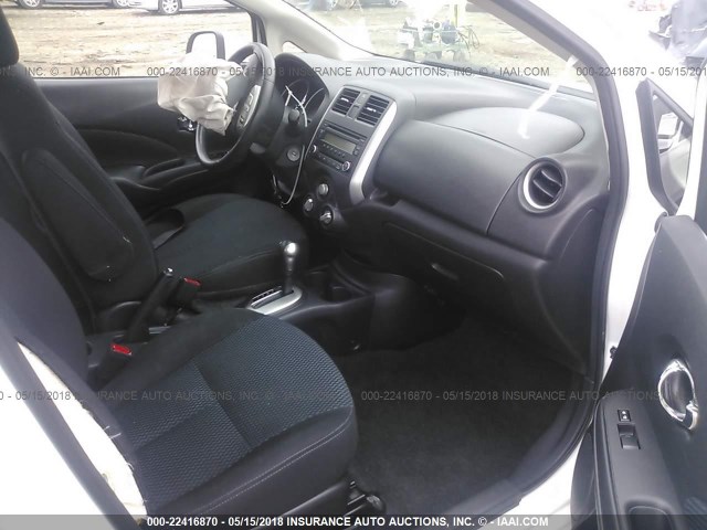 3N1CE2CP6EL390568 - 2014 NISSAN VERSA NOTE S/S PLUS/SV/SL WHITE photo 5