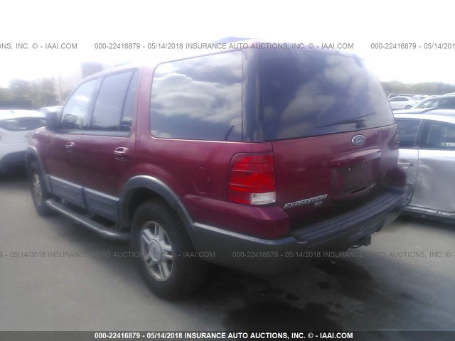 1FMPU15L54LA13175 - 2004 FORD EXPEDITION XLT RED photo 3