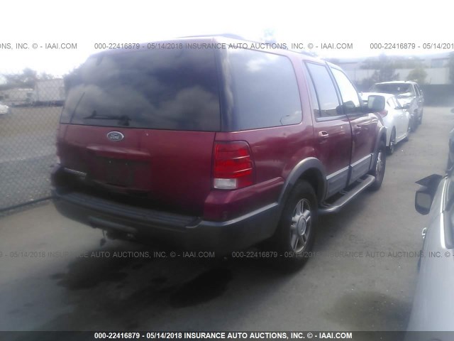 1FMPU15L54LA13175 - 2004 FORD EXPEDITION XLT RED photo 4