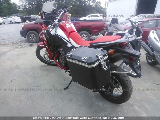 JH2SD044XHK100723 - 2017 HONDA CRF1000 RED photo 3