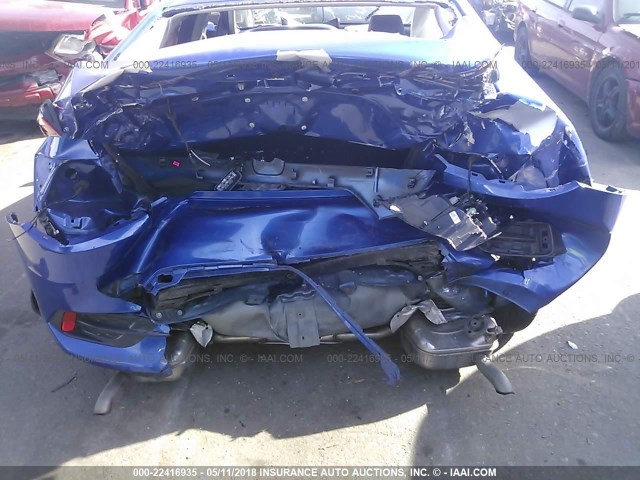 19XFC1F71GE030511 - 2016 HONDA CIVIC EXL ლურჯი ფოტო 6