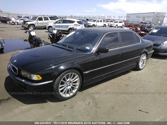 WBAGH83441DP32000 - 2001 BMW 740 IL BLACK photo 2