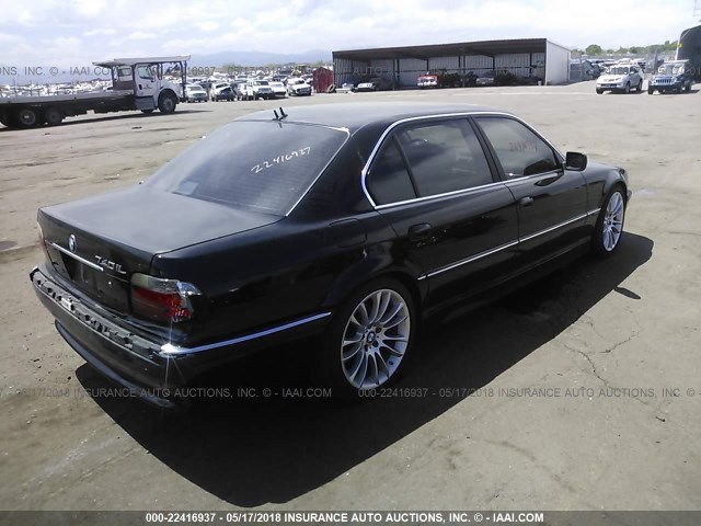 WBAGH83441DP32000 - 2001 BMW 740 IL BLACK photo 4