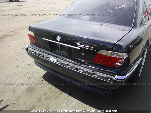 WBAGH83441DP32000 - 2001 BMW 740 IL BLACK photo 6
