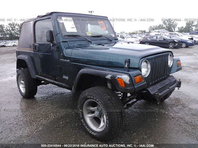 1J4FY29P6WP747644 - 1998 JEEP WRANGLER / TJ SE GREEN photo 1