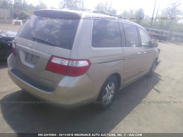 5FNRL38716B459291 - 2006 HONDA ODYSSEY EXL GOLD photo 4