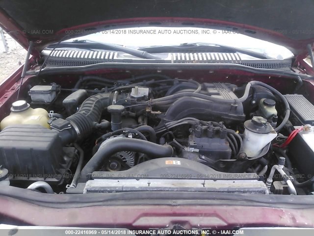 1FMZU73K43ZA24573 - 2003 FORD EXPLORER XLT/XLT SPORT/NBX RED photo 10