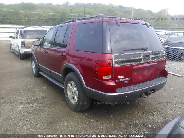 1FMZU73K43ZA24573 - 2003 FORD EXPLORER XLT/XLT SPORT/NBX RED photo 3