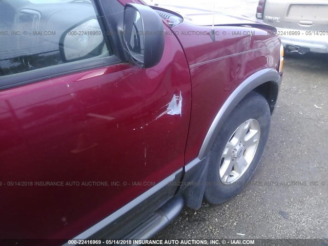 1FMZU73K43ZA24573 - 2003 FORD EXPLORER XLT/XLT SPORT/NBX RED photo 6