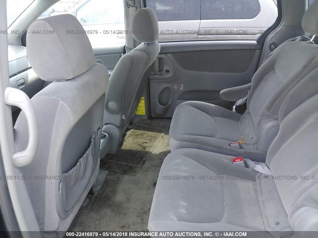 5TDZA23C15S238675 - 2005 TOYOTA SIENNA CE/LE BLUE photo 8