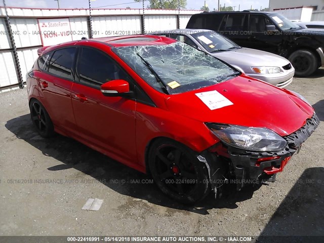 1FADP3L96EL246975 - 2014 FORD FOCUS ST RED photo 1