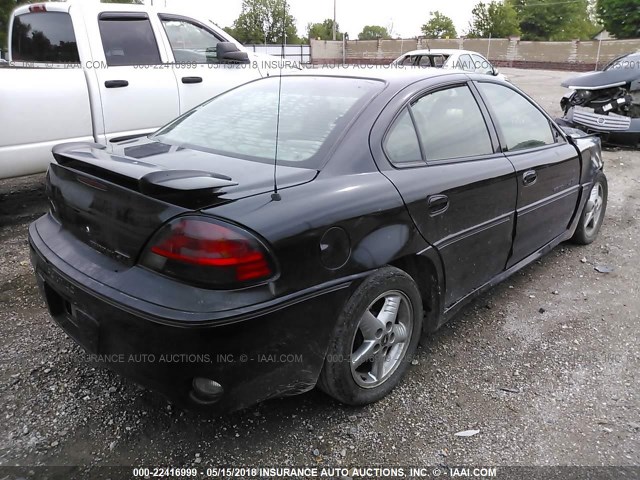 1G2NW52E01C157364 - 2001 PONTIAC GRAND AM GT BLACK photo 4