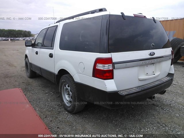 1FMJK1GT1FEF11390 - 2015 FORD EXPEDITION EL XL WHITE photo 3