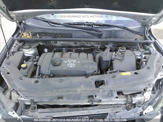 2T3ZF33V99W002949 - 2009 TOYOTA RAV4 SILVER photo 10