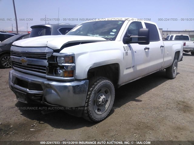 1GC1CUEG7FF162819 - 2015 CHEVROLET SILVERADO C2500 HEAVY DUTY WHITE photo 2