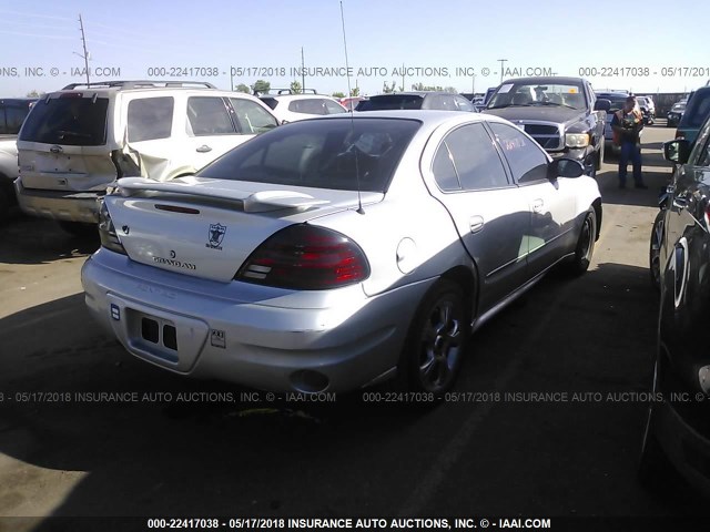 1G2NE52E55M120071 - 2005 PONTIAC GRAND AM SE SILVER photo 4